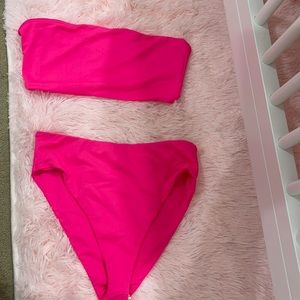 Fashion nova bright pink suit, never worn